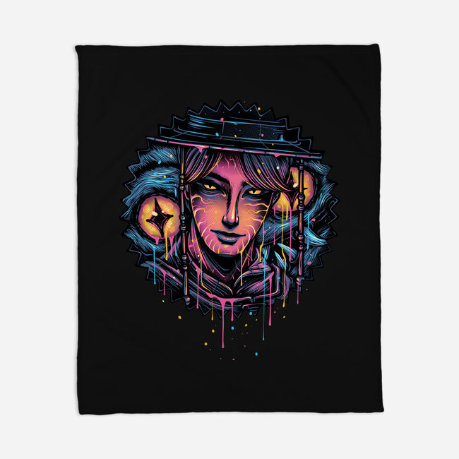 Rise From The Darkness-None-Fleece-Blanket-glitchygorilla
