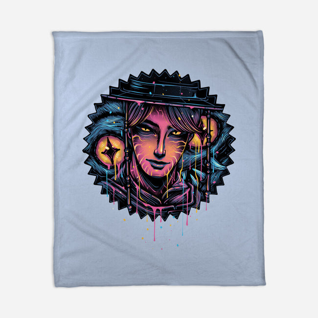 Rise From The Darkness-None-Fleece-Blanket-glitchygorilla