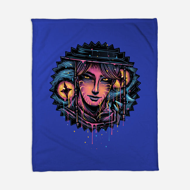 Rise From The Darkness-None-Fleece-Blanket-glitchygorilla