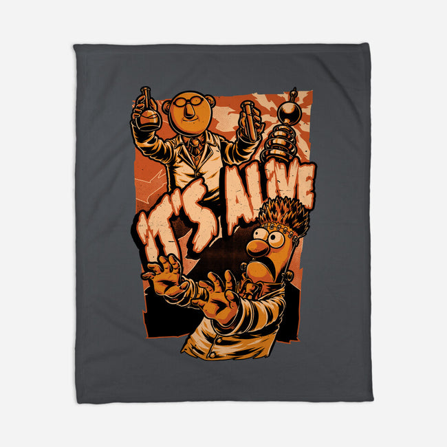 Puppet Science Horror-None-Fleece-Blanket-Studio Mootant