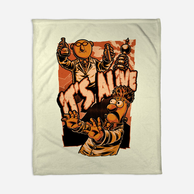 Puppet Science Horror-None-Fleece-Blanket-Studio Mootant