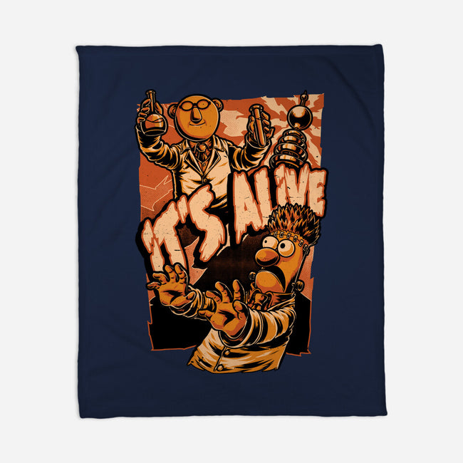 Puppet Science Horror-None-Fleece-Blanket-Studio Mootant
