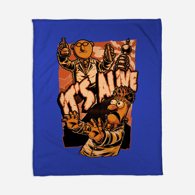 Puppet Science Horror-None-Fleece-Blanket-Studio Mootant