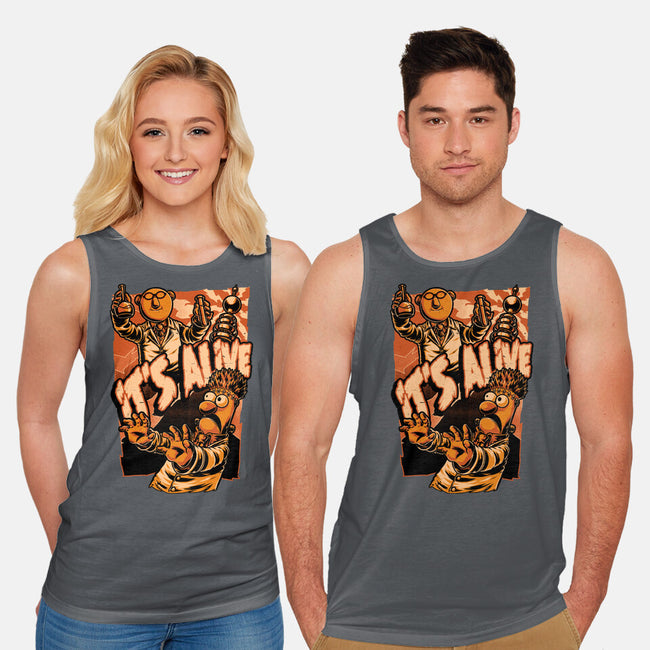 Puppet Science Horror-Unisex-Basic-Tank-Studio Mootant