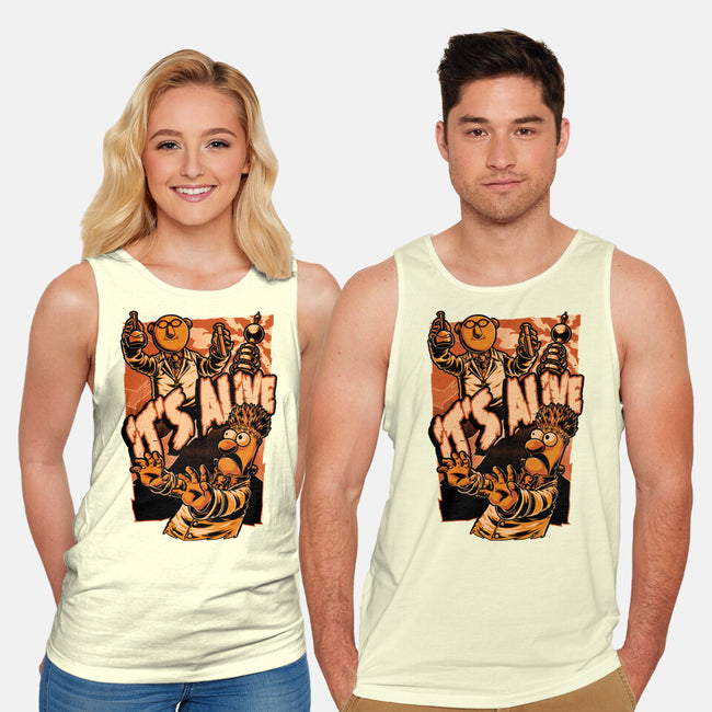 Puppet Science Horror-Unisex-Basic-Tank-Studio Mootant