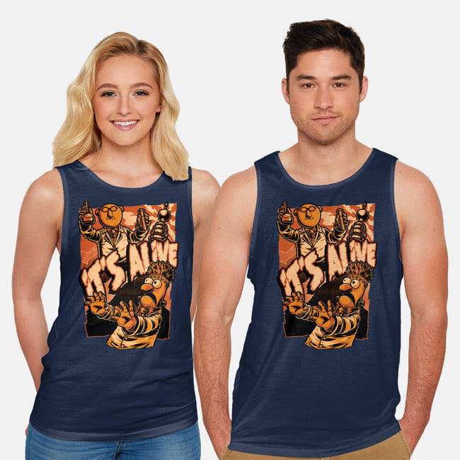 Puppet Science Horror-Unisex-Basic-Tank-Studio Mootant
