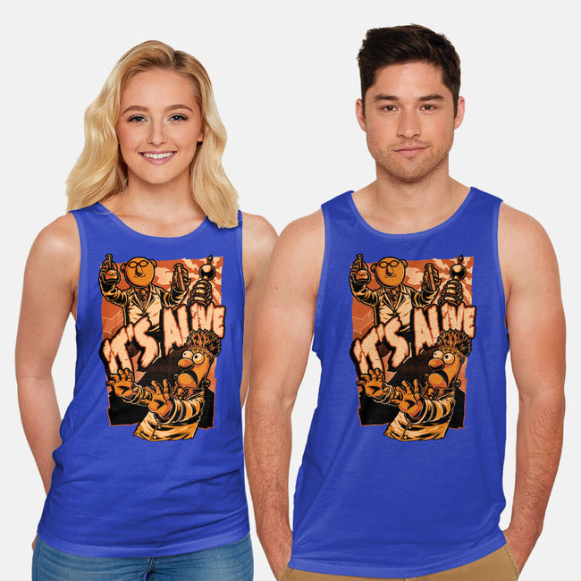 Puppet Science Horror-Unisex-Basic-Tank-Studio Mootant