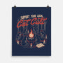 Support The Local Cat Cult-None-Matte-Poster-eduely