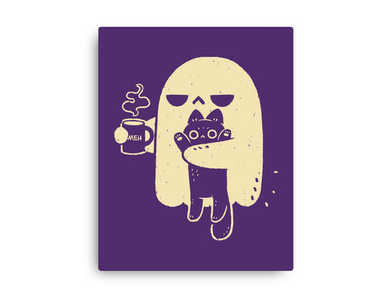Cute Ghost Holding Cat