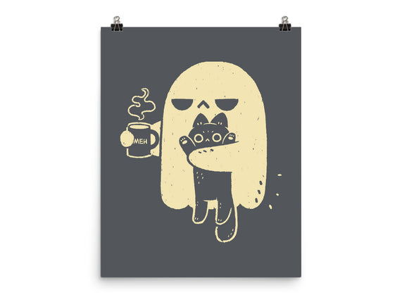 Cute Ghost Holding Cat