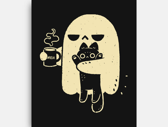 Cute Ghost Holding Cat