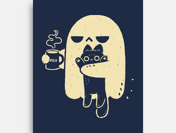 Cute Ghost Holding Cat