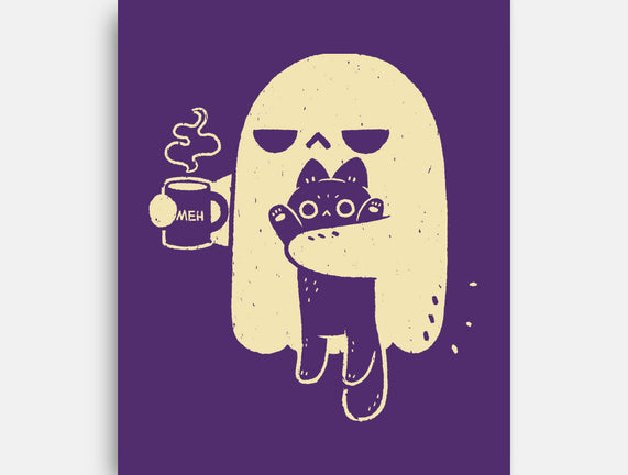 Cute Ghost Holding Cat