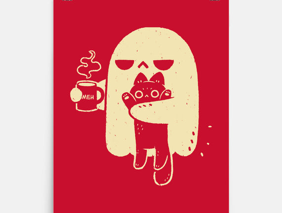 Cute Ghost Holding Cat