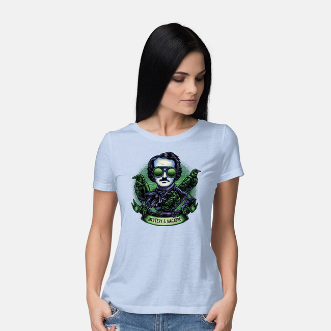Mystery And Macabre-Womens-Basic-Tee-glitchygorilla