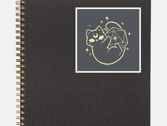 Cute Magical Black Cat D20