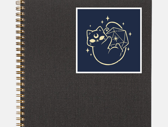 Cute Magical Black Cat D20