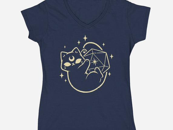 Cute Magical Black Cat D20