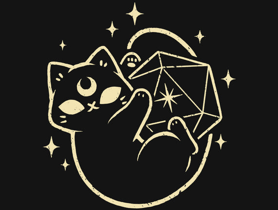 Cute Magical Black Cat D20