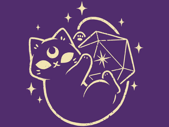 Cute Magical Black Cat D20