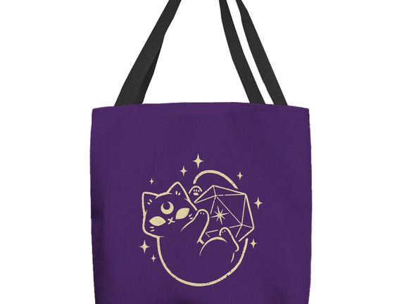 Cute Magical Black Cat D20