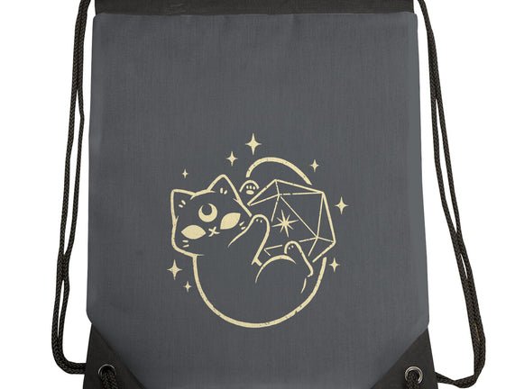Cute Magical Black Cat D20