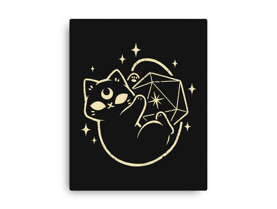 Cute Magical Black Cat D20