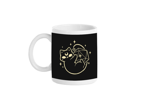 Cute Magical Black Cat D20