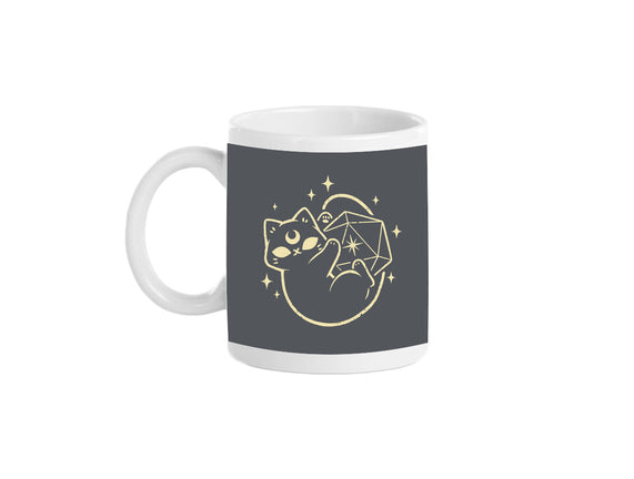 Cute Magical Black Cat D20