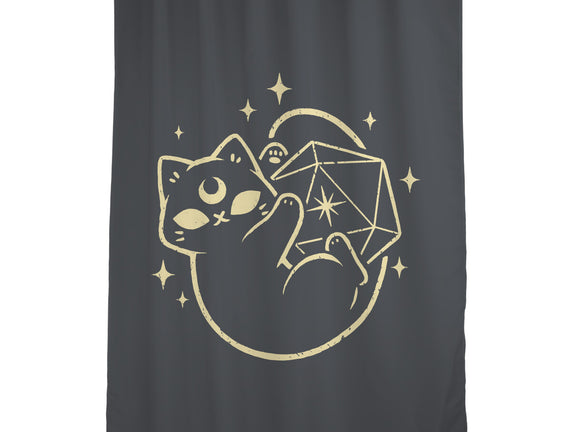 Cute Magical Black Cat D20