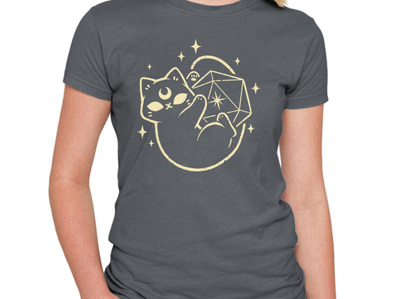 Cute Magical Black Cat D20