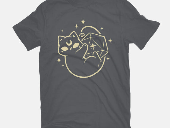Cute Magical Black Cat D20