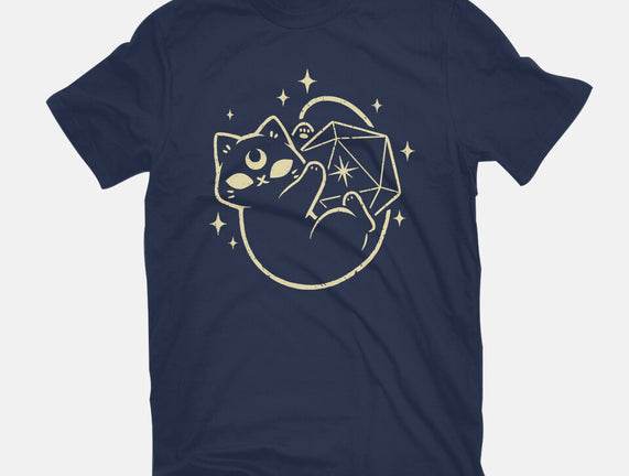 Cute Magical Black Cat D20