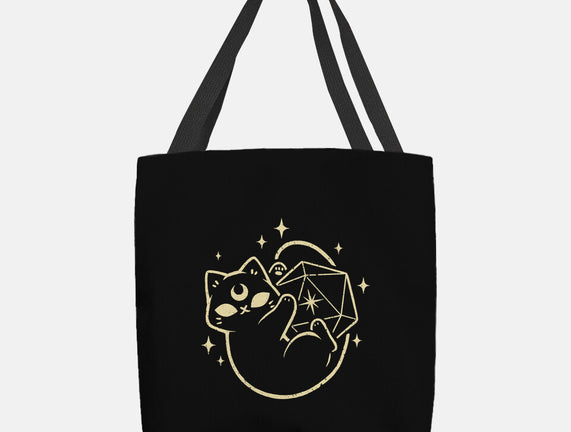 Cute Magical Black Cat D20