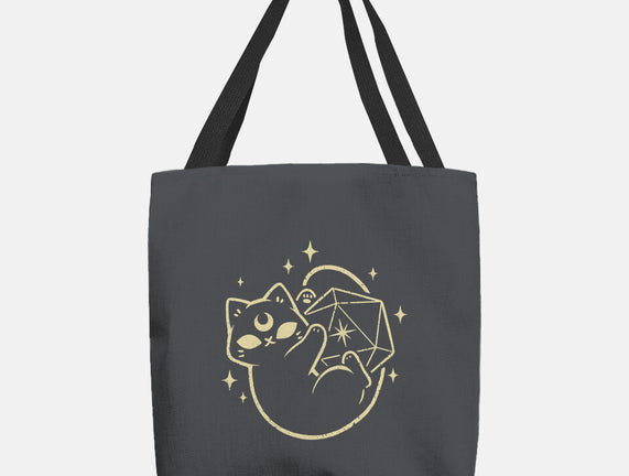 Cute Magical Black Cat D20