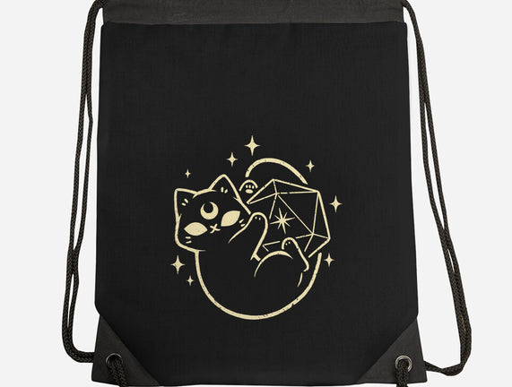 Cute Magical Black Cat D20