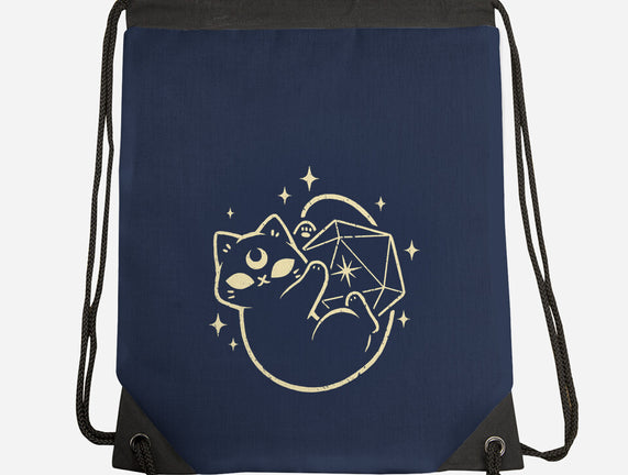 Cute Magical Black Cat D20