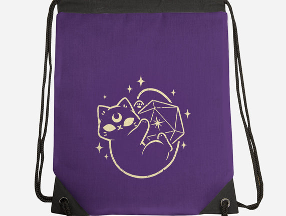 Cute Magical Black Cat D20
