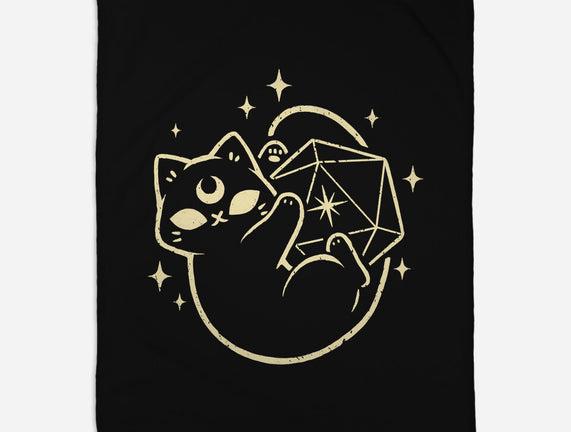 Cute Magical Black Cat D20