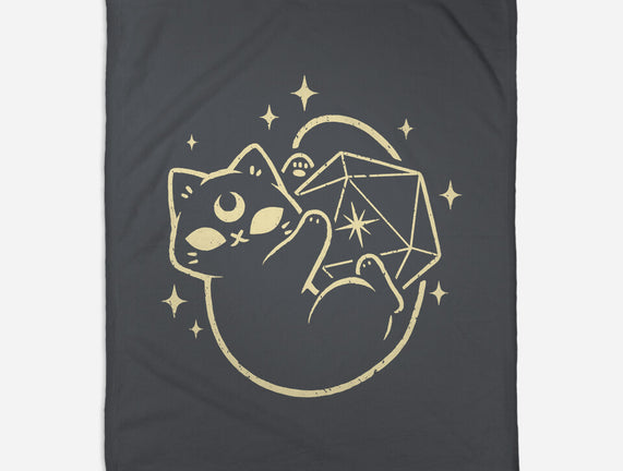 Cute Magical Black Cat D20