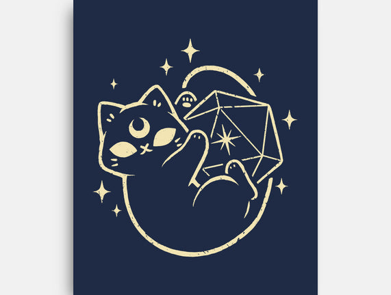 Cute Magical Black Cat D20