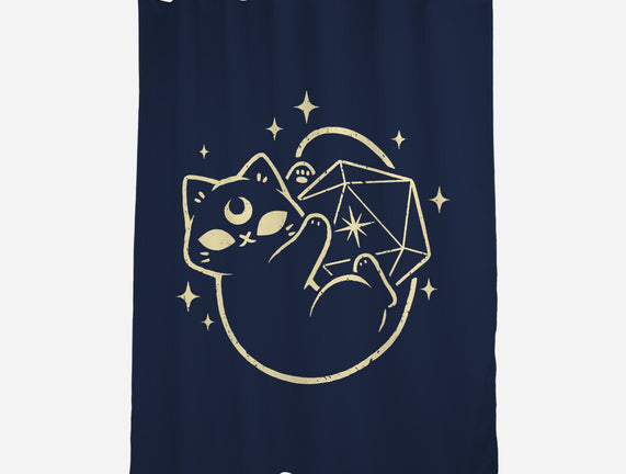 Cute Magical Black Cat D20