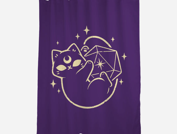Cute Magical Black Cat D20