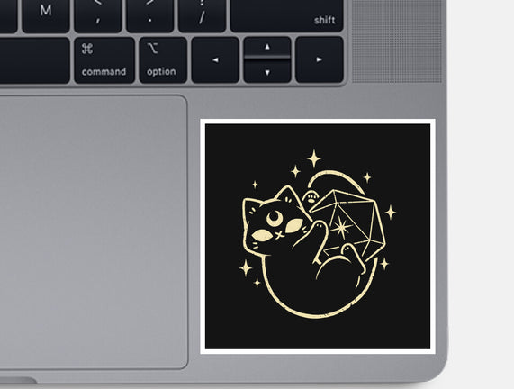 Cute Magical Black Cat D20