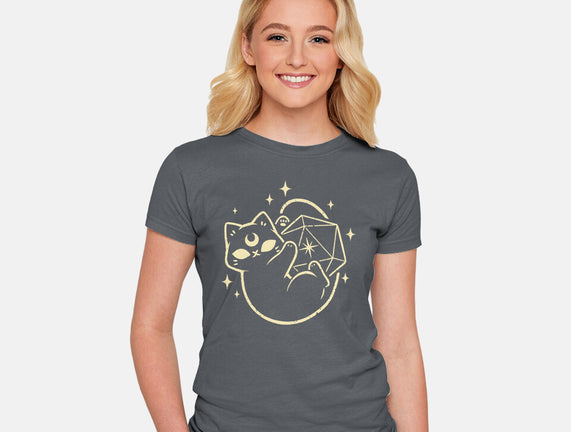 Cute Magical Black Cat D20