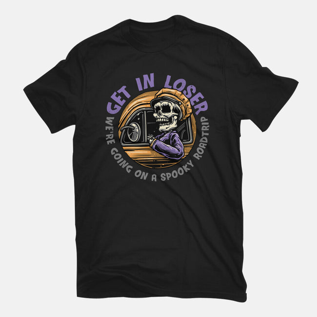 A Spooky Roadtrip-Womens-Basic-Tee-glitchygorilla