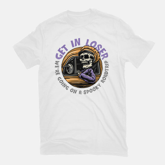 A Spooky Roadtrip-Womens-Basic-Tee-glitchygorilla