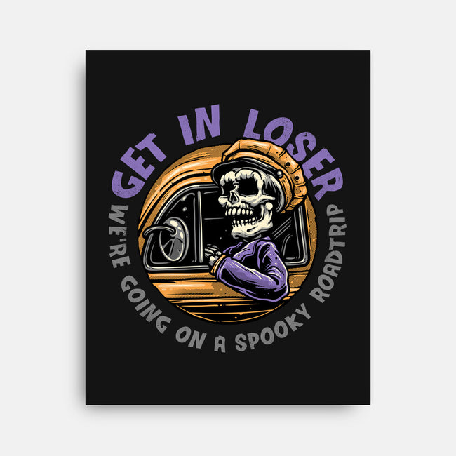 A Spooky Roadtrip-None-Stretched-Canvas-glitchygorilla