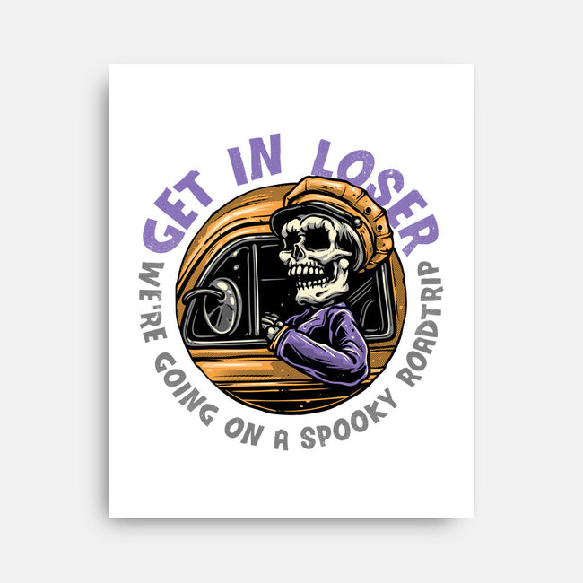 A Spooky Roadtrip-None-Stretched-Canvas-glitchygorilla