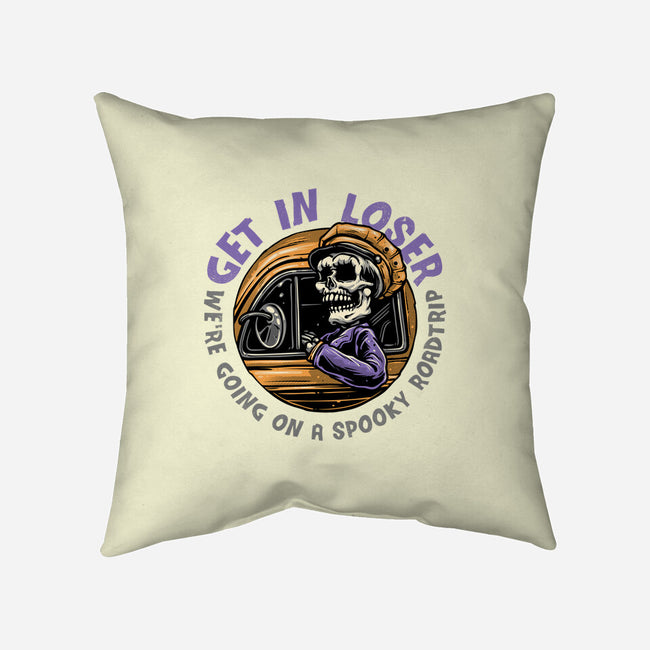 A Spooky Roadtrip-None-Removable Cover w Insert-Throw Pillow-glitchygorilla